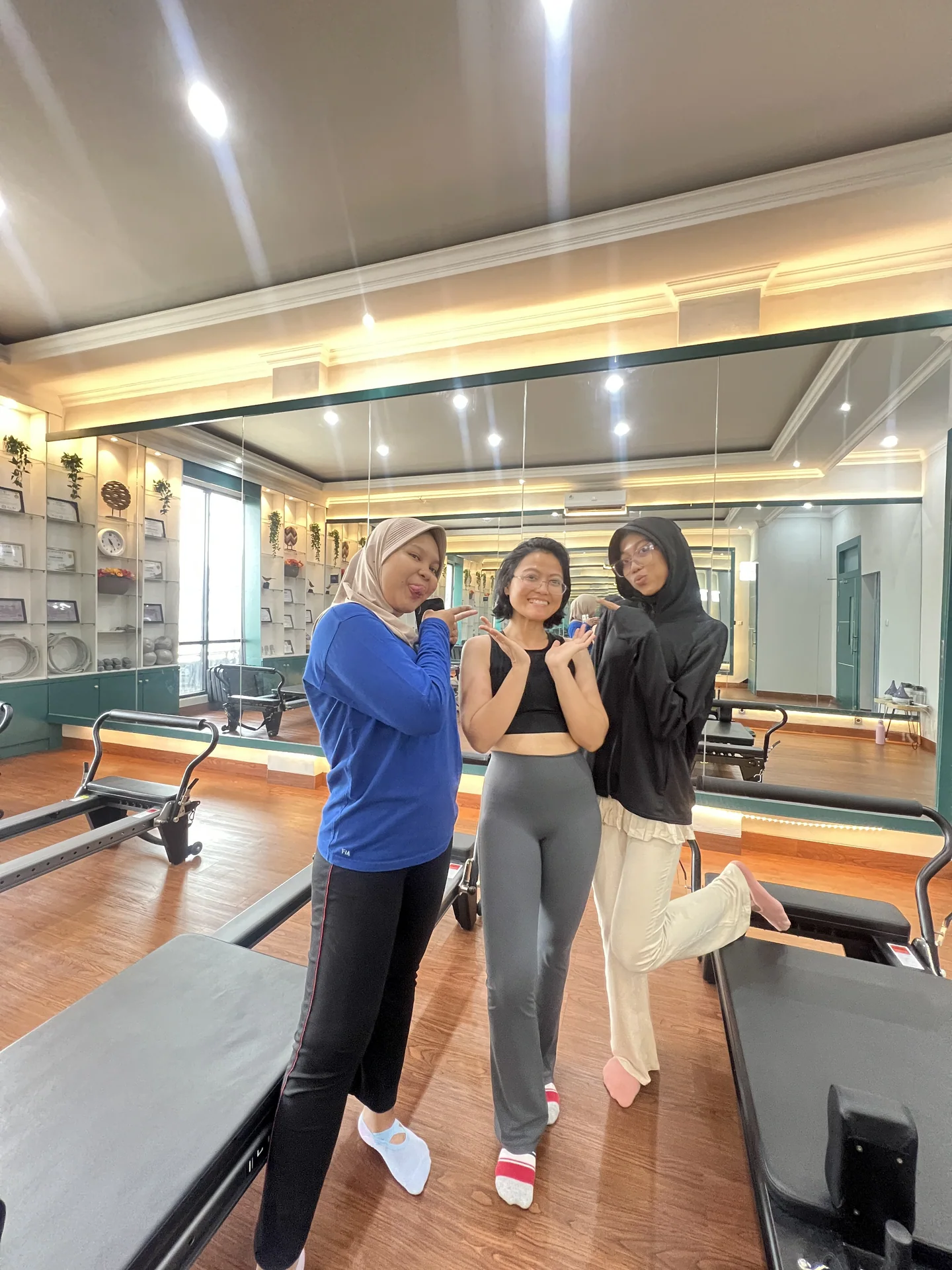 Liza Ariesta Pilates practice moment